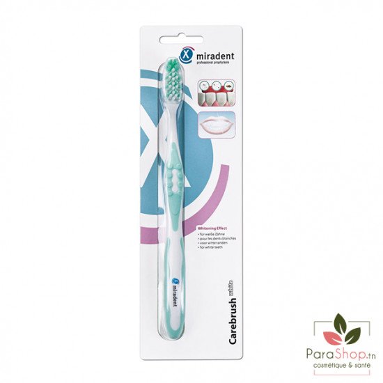 MIRADENT CAREBRUSH WHITE brosse à dents