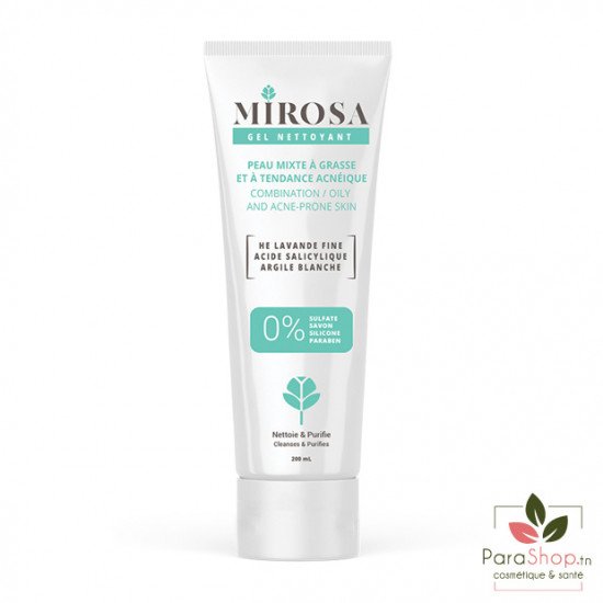 MIROSA GEL NETTOYANT PEAU MIXTE A GRASSE 200ML