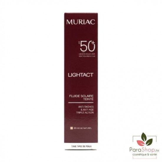 MURIAC LIGHTACT Fluide Solaire Teinte SPF50+ - 02 Beige Naturel MURIAC LIGHTACT Fluide Solaire Teinte SPF50+ - 02 Beige Naturel