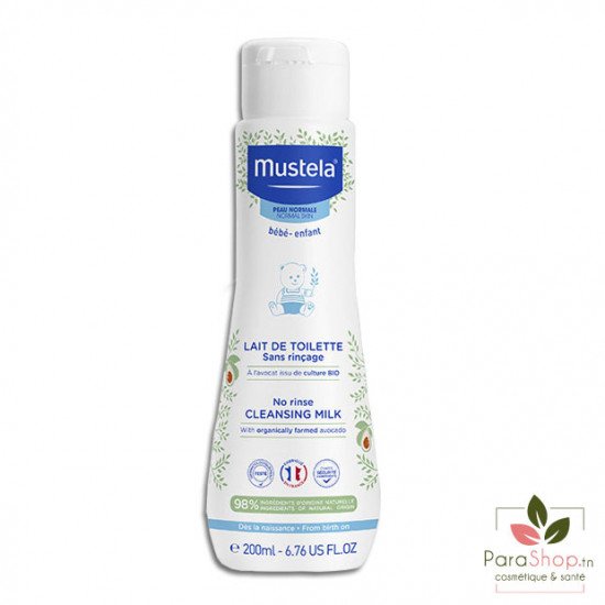 MUSTELA LAIT DE TOILETTE Sans Rinçage 200ML