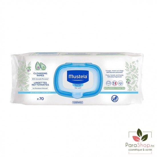 MUSTELA LINGETTES DERMO APAISANTES 70 LINGETTES