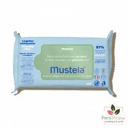 MUSTELA Lingettes nettoyantes à l'Avocat BIO X60