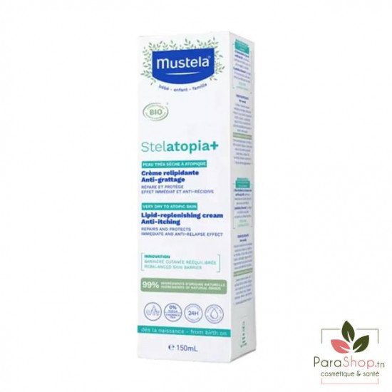 MUSTELA STELATOPIA + CREME RELIPIDANTE ANTI GRATTAGE 150ML MUSTELA STELATOPIA + CREME RELIPIDANTE ANTI GRATTAGE 150ML