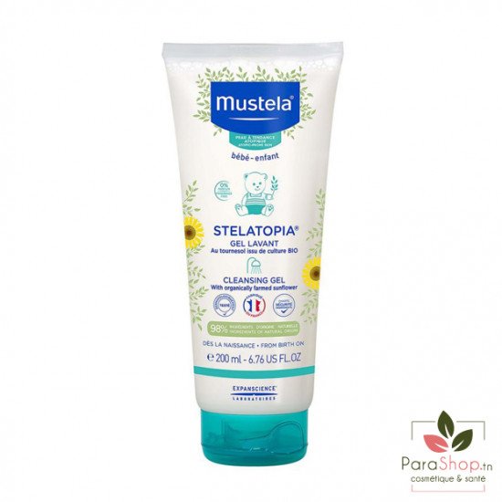 MUSTELA Stelatopia Gel Lavant Au Tournesol Bio 200ML