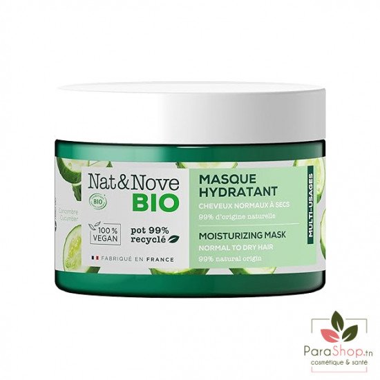 NAT&NOVE BIO MASQUE HYDRATANT - Cheveux Normaux à Secs 300ML