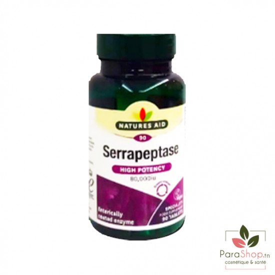 NATURES AID SERRAPEPTASE 90 GELLULES