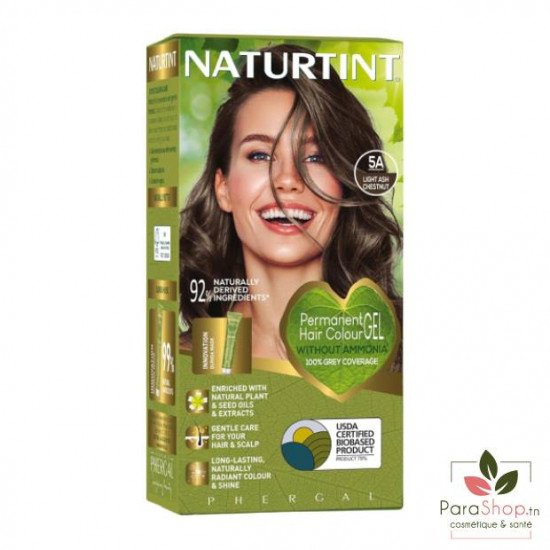 NATURTINT COLORATION PERMANENTE 5A CHATAIN CLAIR CENDRE NATURTINT COLORATION PERMANENTE 5A CHATAIN CLAIR CENDRE