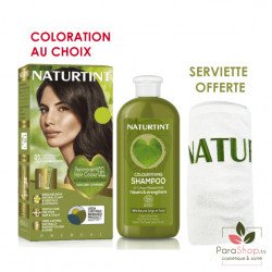 NATURTINT PACK Coloration Permanente Au Choix + Shampoing Reparateur + Serviette Offerte