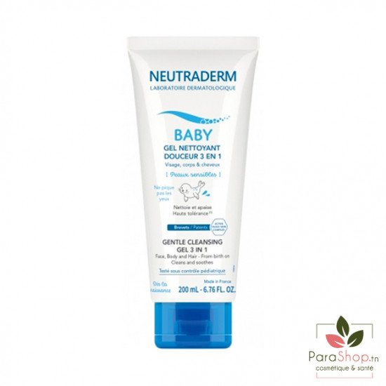 NEUTRADERM Baby Gel Nettoyant Douceur 3en1 200ML