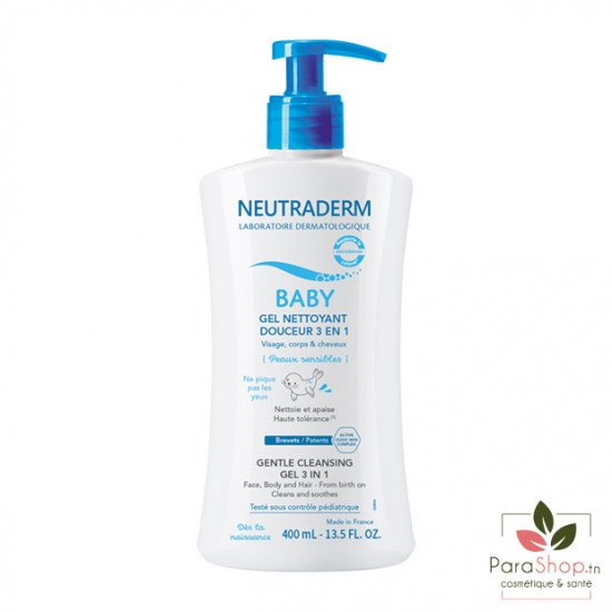 NEUTRADERM Baby Gel Nettoyant Douceur 3en1 400ML