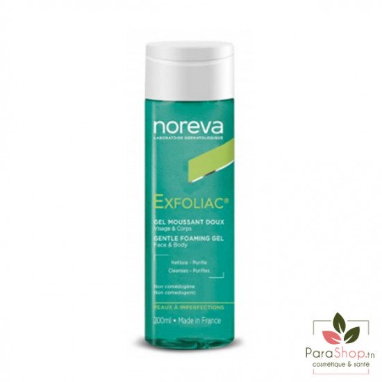 NOREVA EXFOLIAC GEL MOUSSANT DOUX 200ML