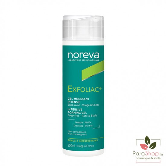 NOREVA EXFOLIAC GEL MOUSSANT INTENSIF 200ML