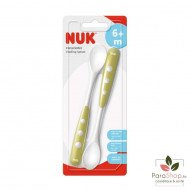 NUK 2 CUILLERES EN SILICONE 6M+ NUK 2 CUILLERES EN SILICONE 6M+