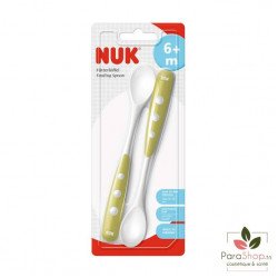 NUK 2 CUILLERES EN SILICONE 6M+ NUK 2 CUILLERES EN SILICONE 6M+