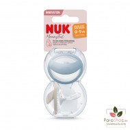 NUK 2 SUCETTES MOMMY FEEL 0-9M  NUK 2 SUCETTES MOMMY FEEL 0-9M