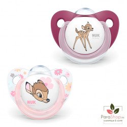 NUK Disney Trendline Sucette Bambi en Silicone 0-6M NUK Disney Trendline Sucette Bambi en Silicone 0-6M