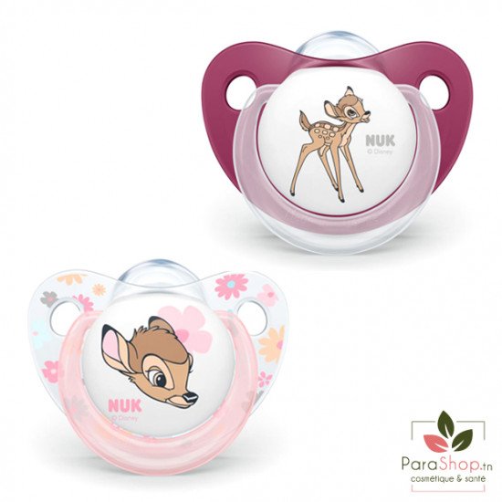 NUK Disney Trendline Sucette Bambi en Silicone 0-6M