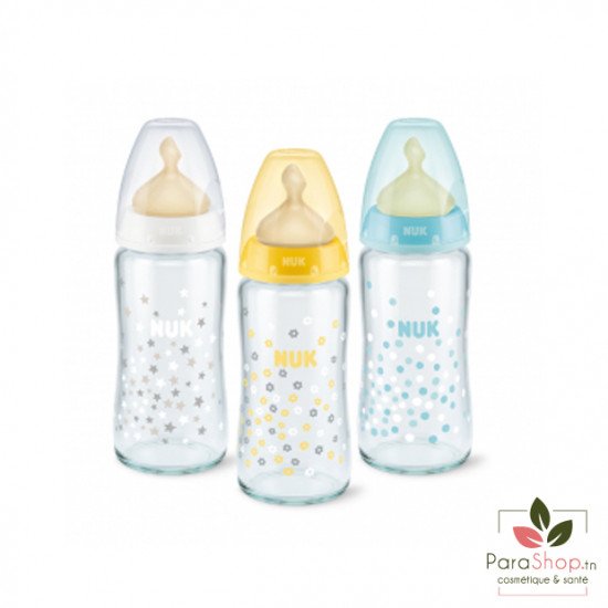 NUK First choice Biberon Verre 0-6M 240ML