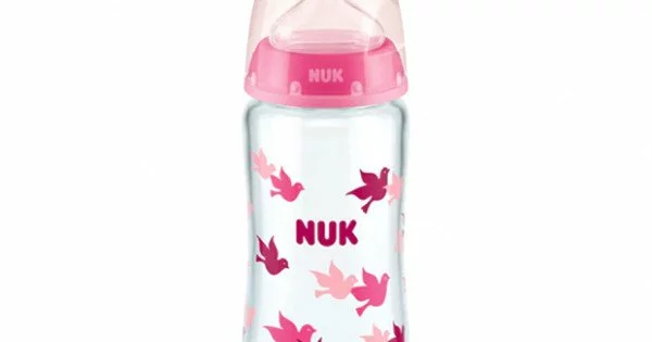 Nuk First Choice+ Biberon De Nuit Phosphorescent 300 Ml - Anti-Colique Koala 0-6 Mois