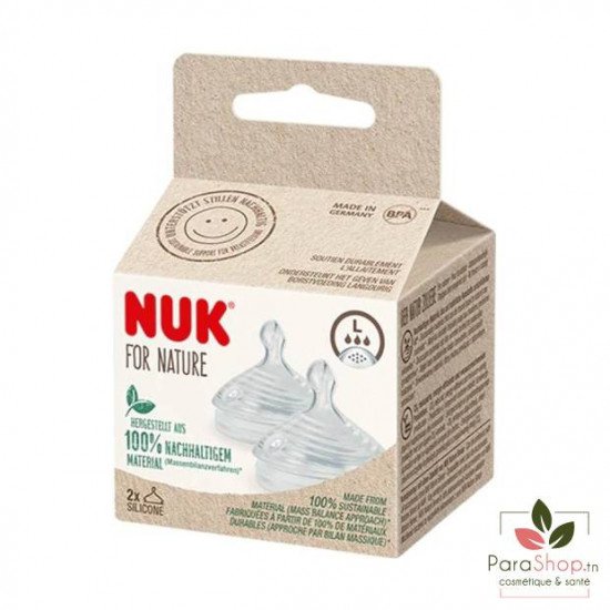 NUK FOR NATURE 2 TETINES 6-18M L NUK FOR NATURE 2 TETINES 6-18M L