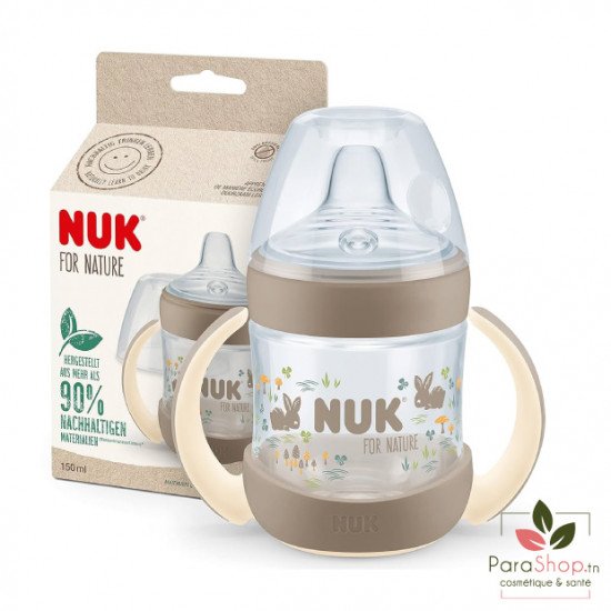 NUK FOR NATURE TASSE D'APPRENTISSAGE AVEC TEMPERATURE CONTROL +6M 150ML