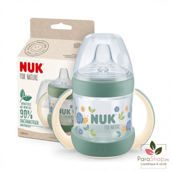 NUK FOR NATURE TASSE D'APPRENTISSAGE AVEC TEMPERATURE CONTROL +6M 150ML