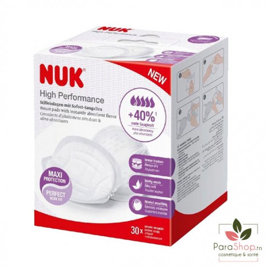 NUK High Performance Coussinets d'Allaitement 30 Pieces