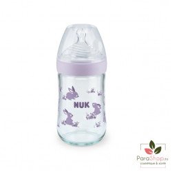 NUK NATURE SENSE BIBERON VERRE M 240ML	 NUK NATURE SENSE BIBERON VERRE M 240ML