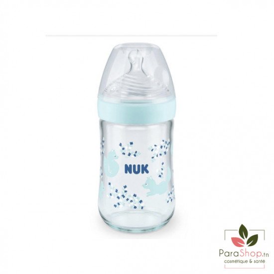 NUK NATURE SENSE BIBERON VERRE M 240ML	