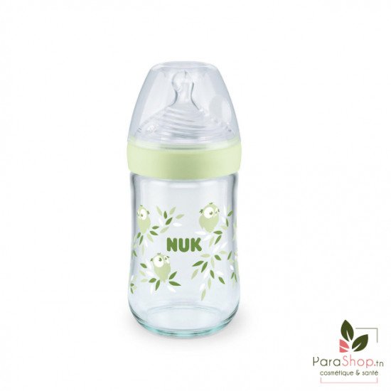 NUK NATURE SENSE BIBERON VERRE M 240ML	