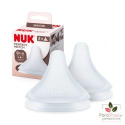 NUK PERFECT MATCH TETINE SILICONE 2 PIECES S 0+M NUK PERFECT MATCH TETINE SILICONE 2 PIECES S 0+M