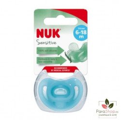 NUK SUCETTE SENSITIVE + BOITE 6-18M