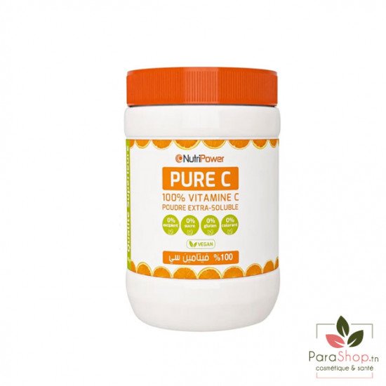 NutriPower Pure C Vitamine C en Poudre Extra Fine 50g