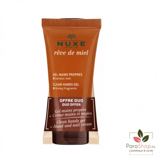 NUXE REVE DE MIEL PACK GEL MAINS PROPRES +CREME MAINS ET ONGLES 