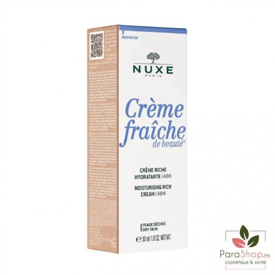 NUXE CREME FRAICHE DE BEAUTE CREME RICHE HYDRATANTE 48H 30ML NUXE CREME FRAICHE DE BEAUTE CREME RICHE HYDRATANTE 48H 30ML