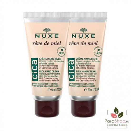 NUXE REVE DE MIEL CICA Creme Mains Riche X2 50ML
