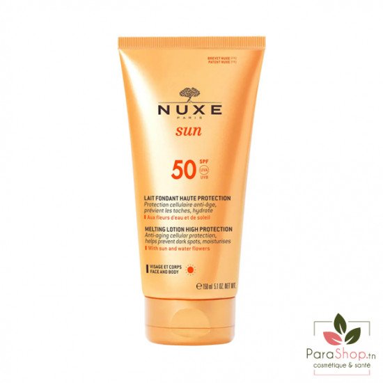 NUXE SUN Lait Fondant Haute Protection SPF 50 150ML