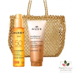 NUXE SUN SAC Huile Bronzante SPF50 + Huile de Douche 200ML OFFERTE