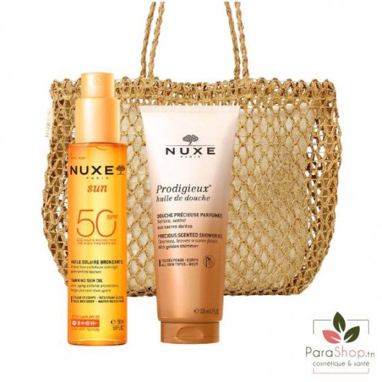 NUXE SUN SAC Huile Bronzante SPF50 + Huile de Douche 200ML OFFERTE NUXE SUN SAC Huile Bronzante SPF50 + Huile de Douche 200ML OFFERTE