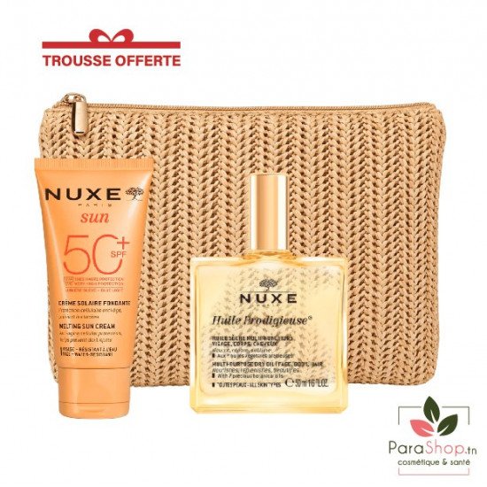 NUXE SUN TROUSSE Creme fondante SPF50+ +HUILE PRODIGIEUSE 50ML 