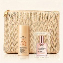 NUXE SUN TROUSSE Fluide Leger SPF50 + HUILE PRODIGIEUSE FLORALE 10ML OFFERTE