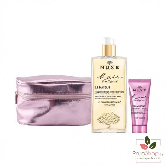 NUXE TROUSSE HAIR PRODIGIEUX MASQUE NUTRITION AVANT SHAMPOOING NUXE TROUSSE HAIR PRODIGIEUX MASQUE NUTRITION AVANT SHAMPOOING