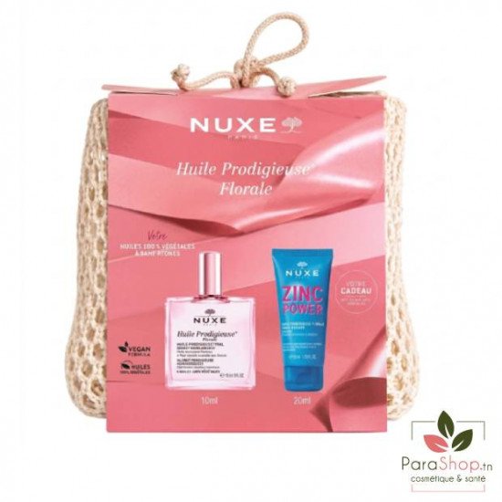 NUXE TROUSSE HUILE PRODIGIEUSE FLORALE 50ML + ZINC POWER GEL 30ML NUXE TROUSSE HUILE PRODIGIEUSE FLORALE 50ML + ZINC POWER GEL 30ML