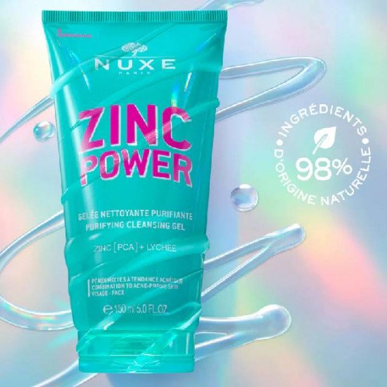 NUXE ZINC POWER Gelee Nettoyante Purifiante 150ML NUXE ZINC POWER Gelee Nettoyante Purifiante 150ML
