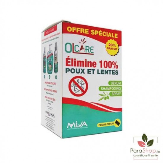 Olcare Coffret Anti Poux Serum + Shampoing + Spray + Peigne Offert Olcare Coffret Anti Poux Serum + Shampoing + Spray + Peigne Offert