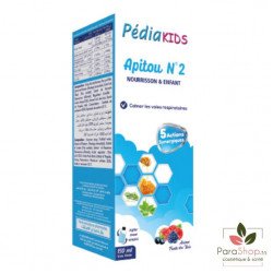 PEDIAKIDS APITOU N°2 TOUX SECHE 150ML	 PEDIAKIDS APITOU N°2 TOUX SECHE 150ML