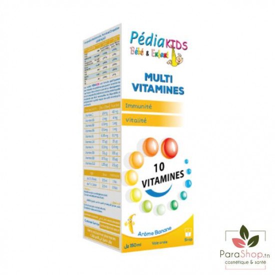 PEDIAKIDS MULTI VITAMINES BANANE 150ML