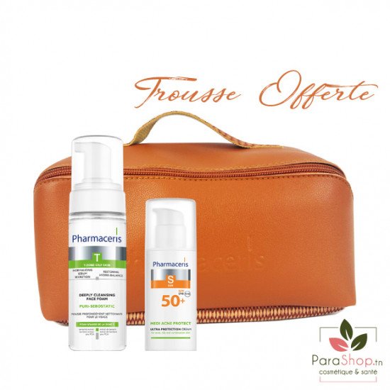 PHARMACERIS PACK MEDI ACNE PROTECT CREME SPF50+ Mousse Nettoyante PHARMACERIS PACK MEDI ACNE PROTECT CREME SPF50+ Mousse Nettoyante