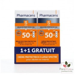 PHARMACERIS S CREME HAUTE PROTECTION SPF50+ 1+1 GRATUIT