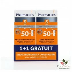 PHARMACERIS S CREME HAUTE PROTECTION SPF50+ 1+1 GRATUIT